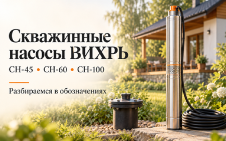 Обозначения в названиях скважинных насосов ВИХРЬ: обзор моделей СН-45, СН-60, СН-100